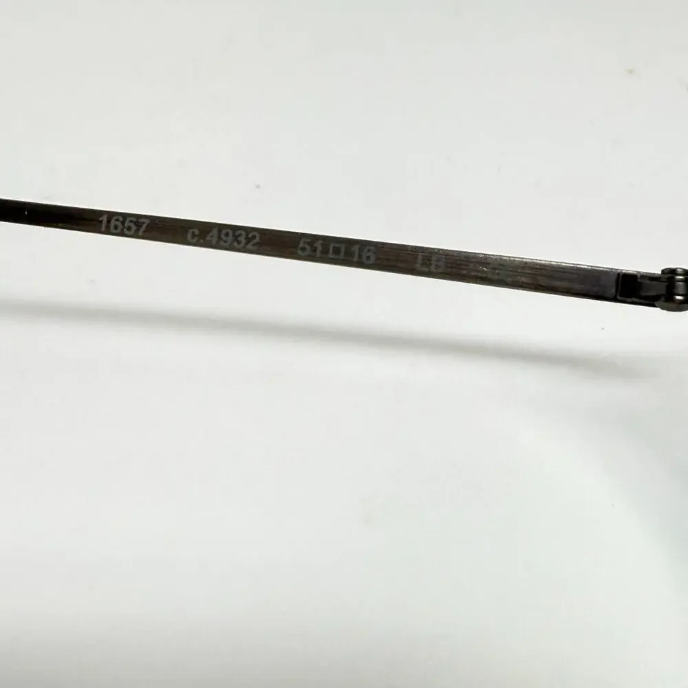 Prodesign Denmark Eyeglasses 1657 4932 Black Rectangular Frame 51[]16‎ H18158